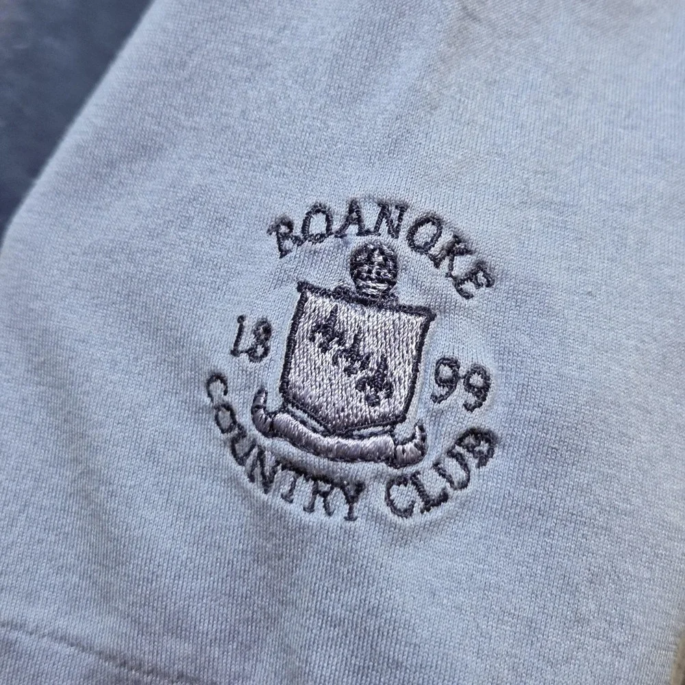 Polo‎ Golf Ralph Lauren Polo Shirt Mens L Blue Short Sleeve Roanoke Country Club